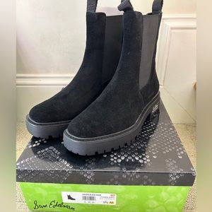 Sam Edelman Laguna Chelsea Black Suede